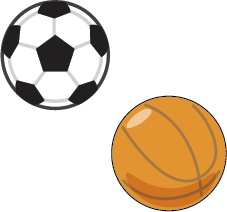 サッカーやバスケのイラスト