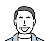 中年層男性のイラスト