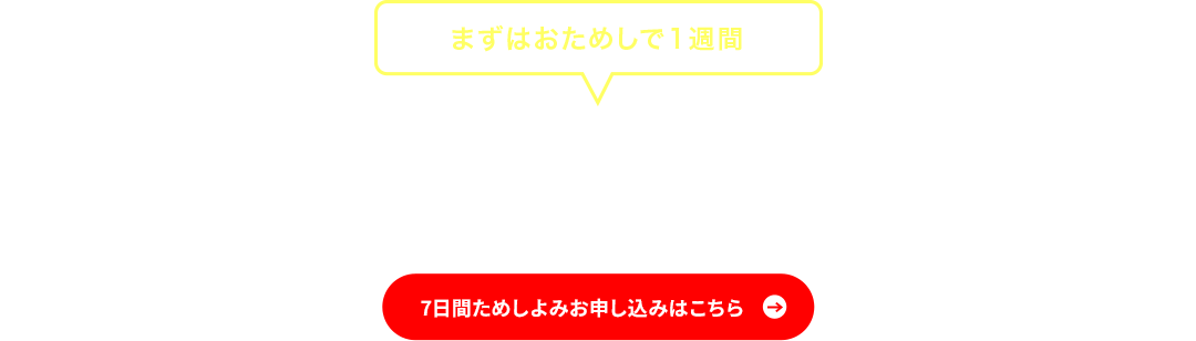 まずはおためしで一週間　中日新聞のある生活を楽しんでください ワンランク上の生活への第一歩 お申し込みはこちら